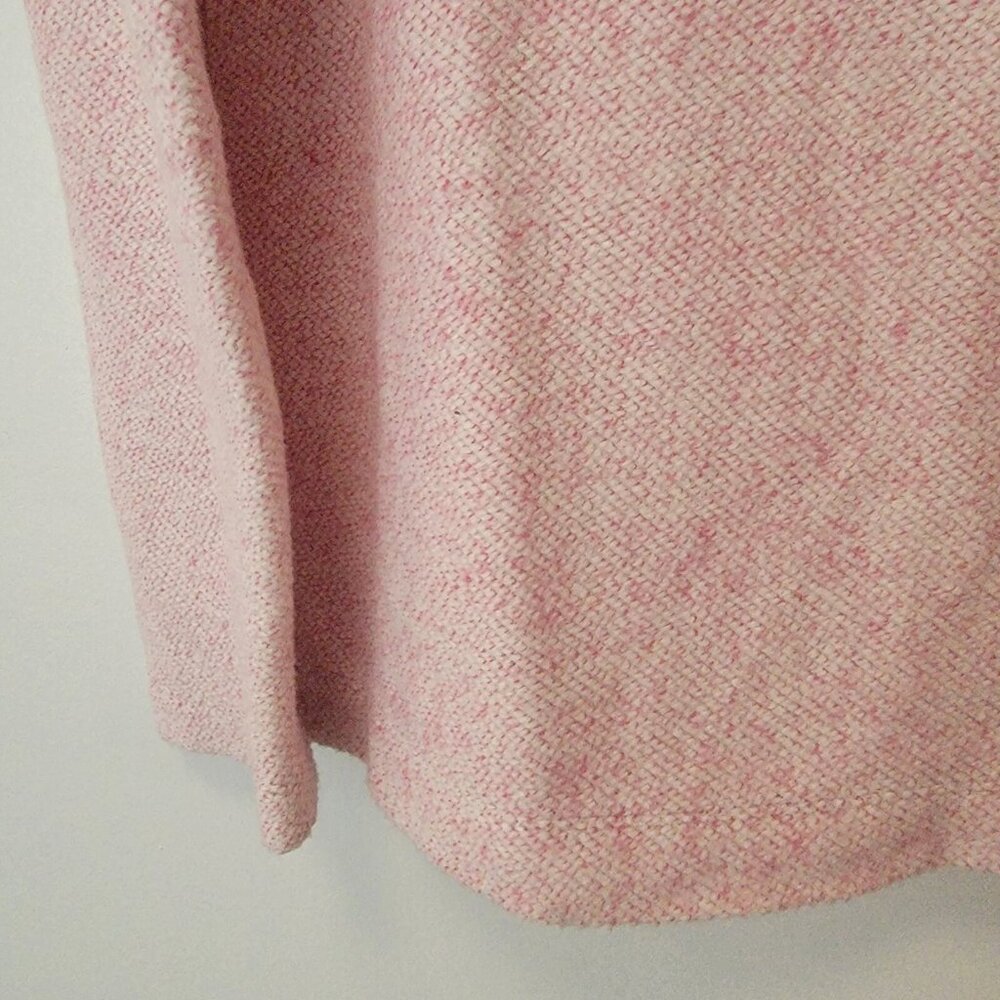 J Crew Turtleneck Top Relaxed Pale Pink Cotton Sweatshirt Pullover Women’s‎ Sz S - Picture 2 of 6